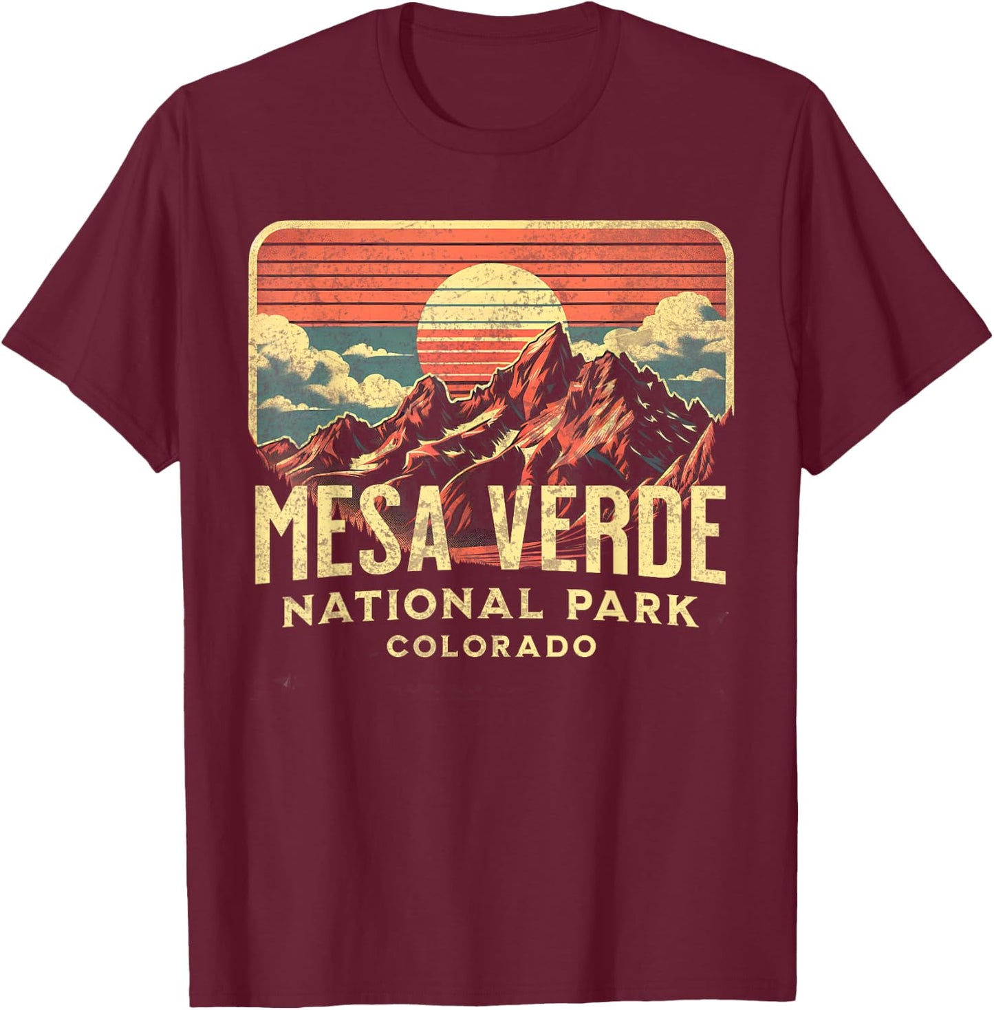 Mesa Verde National Park T-Shirt - T-Shirt | Maroon