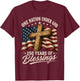 One Nation Under God 250 Years 250th Anniversary USA T-Shirt - T-Shirt | Maroon