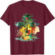 Rasta Reggae Guitar Rastafarian Roots Jamaican Pride T-Shirt - T-Shirt | Maroon