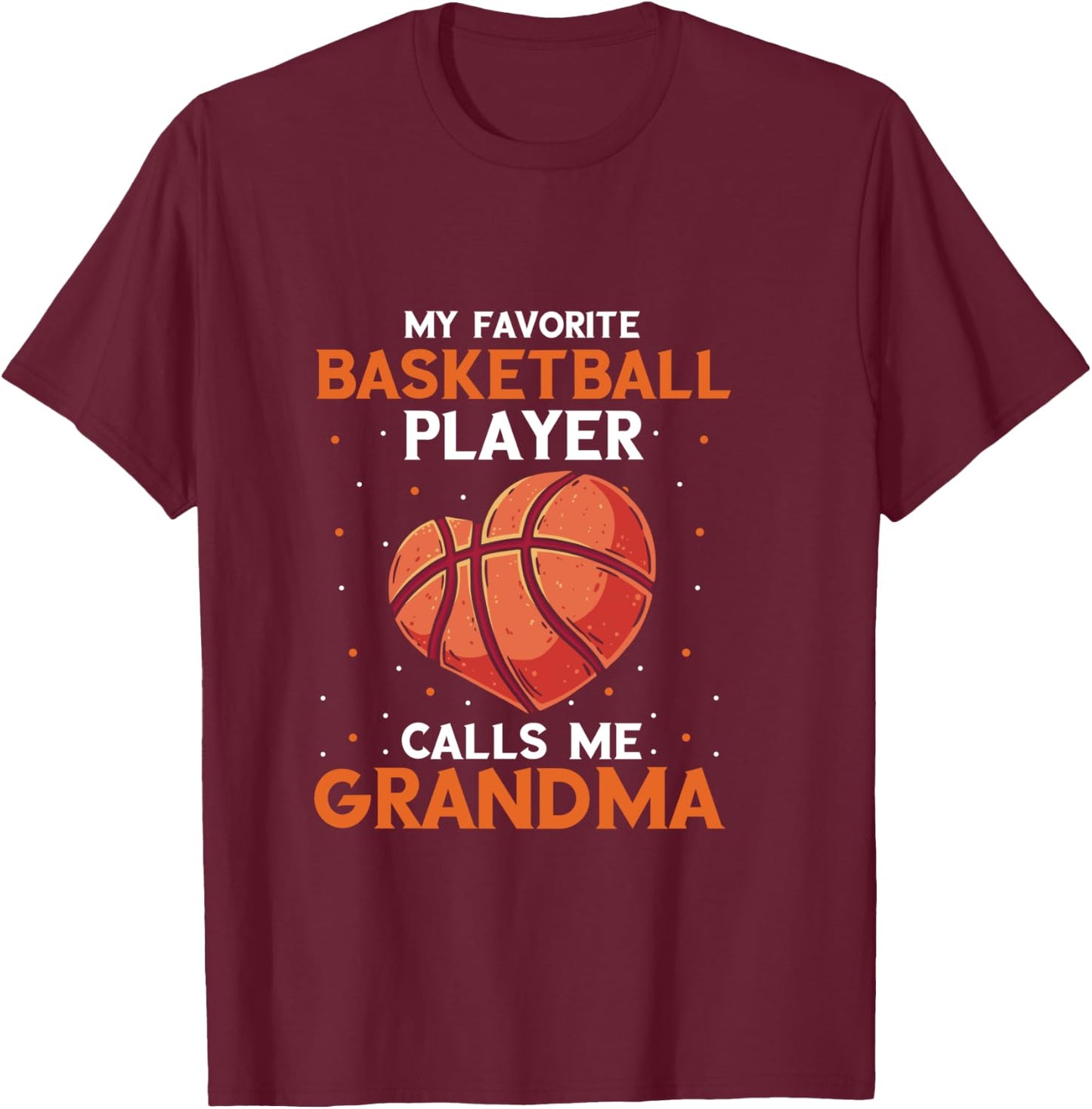 Basketball Player Grandma Bball Basketball Player Basketball T-Shirt - T-Shirt | Maroon