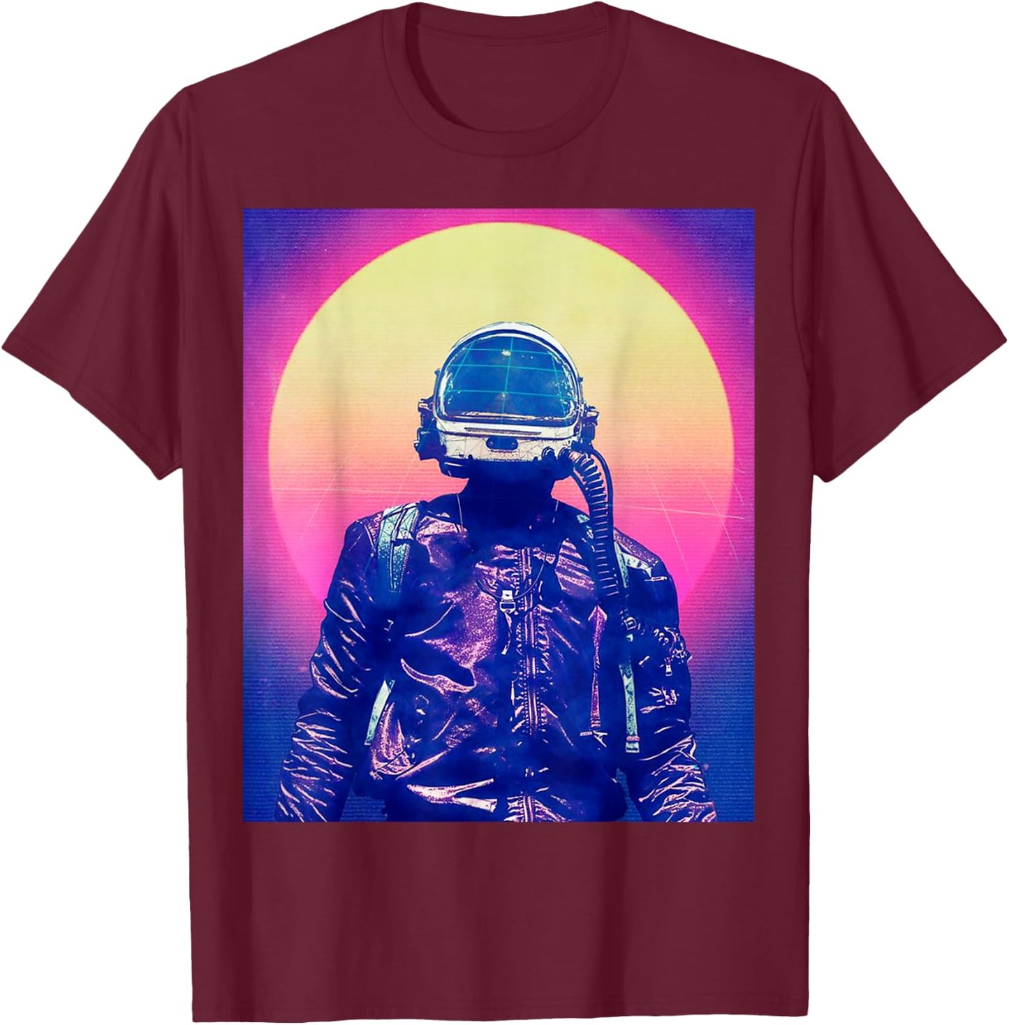 Synthwave Ranger | 80's Retro Design T-Shirt - T-Shirt | Maroon