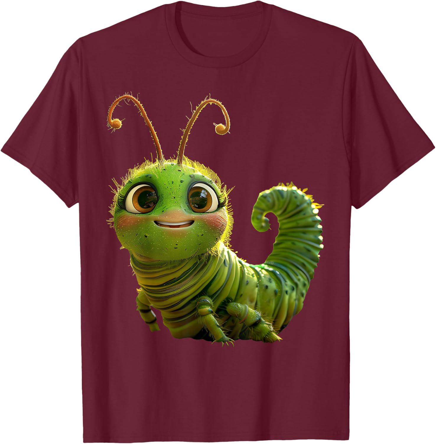 Caterpillar Funny Metamorphosis Cute Caterpillars T-Shirt - T-Shirt | Maroon
