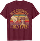 Best Chihuahua Dad Ever Retro Vintage Sunset T-Shirt - T-Shirt | Maroon
