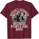 Basset Hounds because People are meh Basset Hound T-Shirt - T-Shirt | Maroon