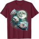 Three Blobfish 3 Undersea Creatures Deep Ocean Life Blobfish T-Shirt - T-Shirt | Maroon