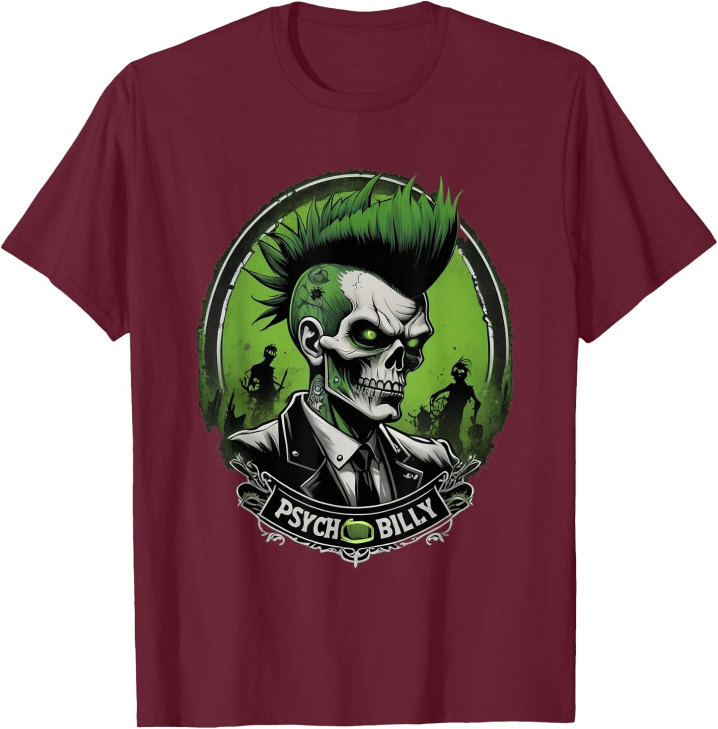 Psychobilly T-Shirt - T-Shirt | Maroon