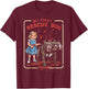 Vintage Horror Movie Lover Retro Halloween Shirt Rescue Dog T-Shirt - T-Shirt | Maroon