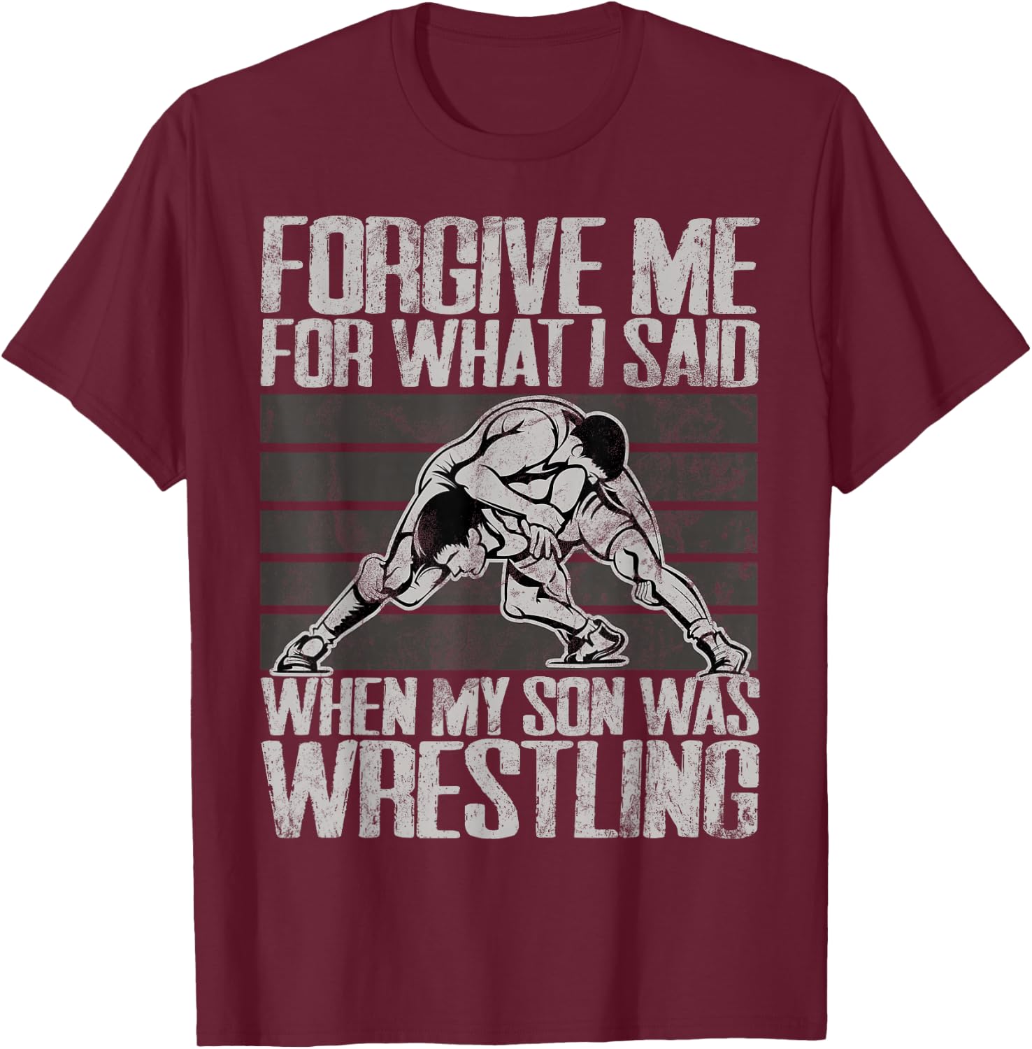 Wrestling Mom Wrestling Moms T-Shirt - T-Shirt | Maroon