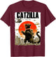 Catzilla Funny Cat Lover Kitten Catzilla Cat Japanese Art T-Shirt - T-Shirt | Maroon