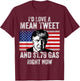 I'd Love A Mean Tweet And $1.79 Gas Right Now American flag Men T-Shirt - T-Shirt | Maroon