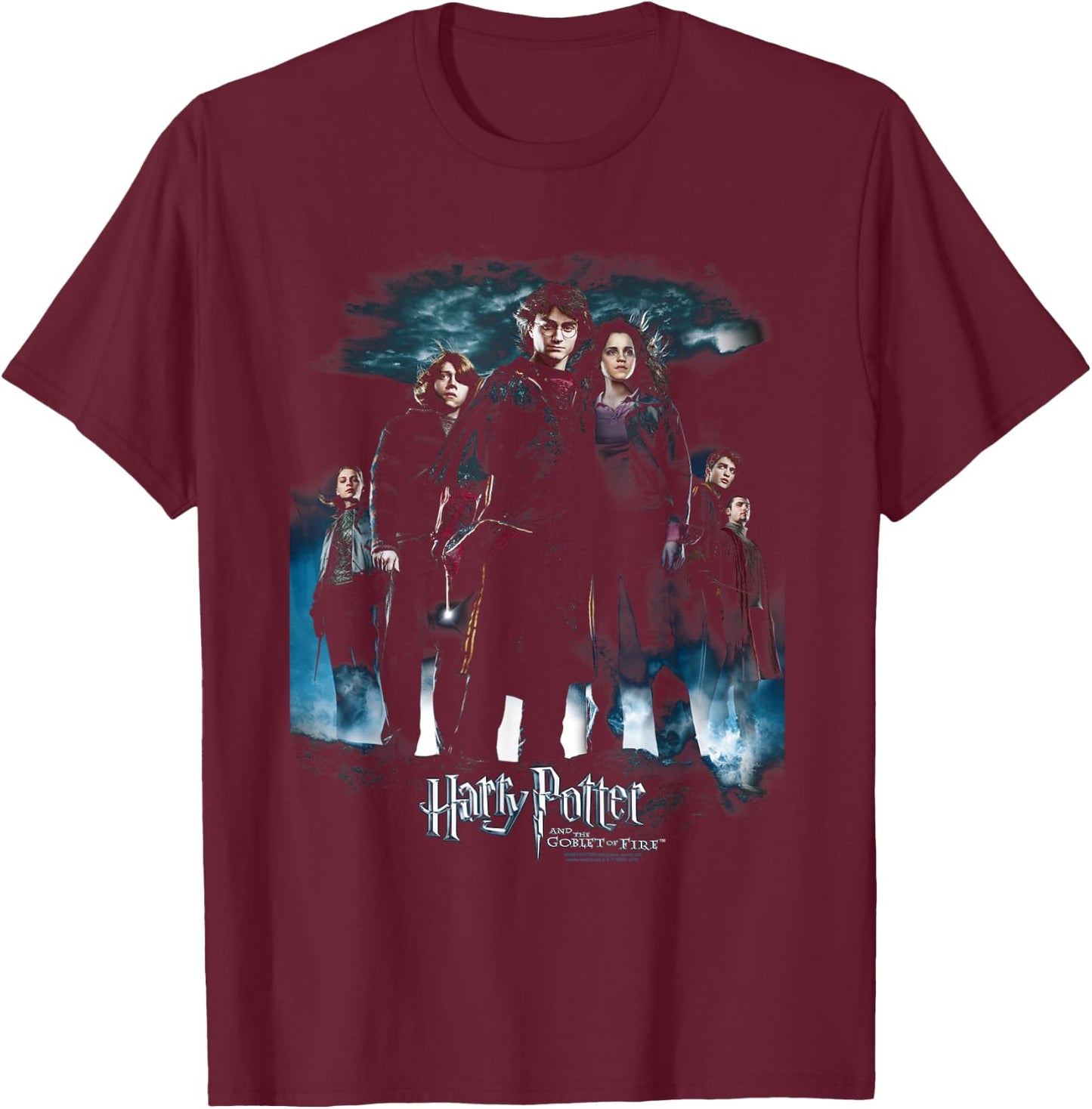Harry Potter Goblet of Fire Poster T-Shirt - T-Shirt | Maroon