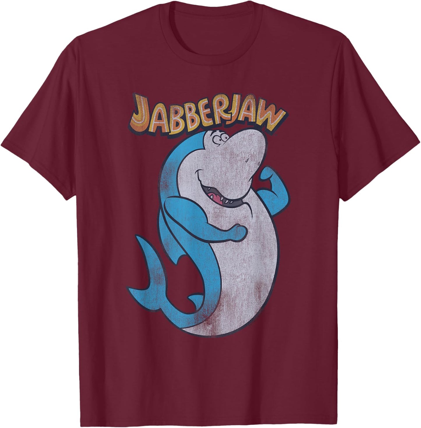 Jabberjaw Distressed T-Shirt - T-Shirt | Maroon