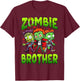 Zombie Brother Halloween Costume Family Matching T-Shirt - T-Shirt | Maroon