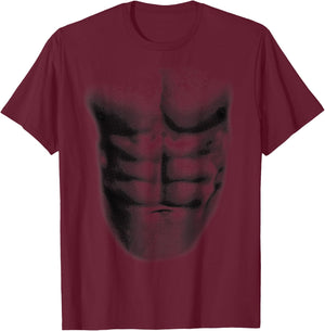 Abs Six Pack | Cute Sexy Body Ab Halloween Unique Gift T-Shirt - T-Shirt | Maroon