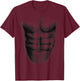 Abs Six Pack | Cute Sexy Body Ab Halloween Unique Gift T-Shirt - T-Shirt | Maroon