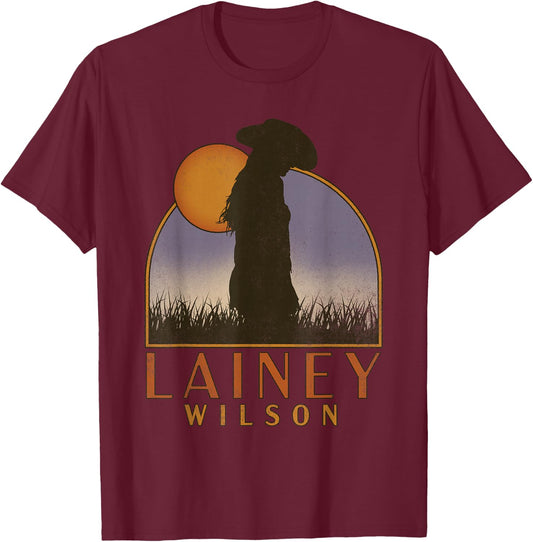 Lainey Wilson - Whirlwind Sunset T-Shirt - T-Shirt | Maroon