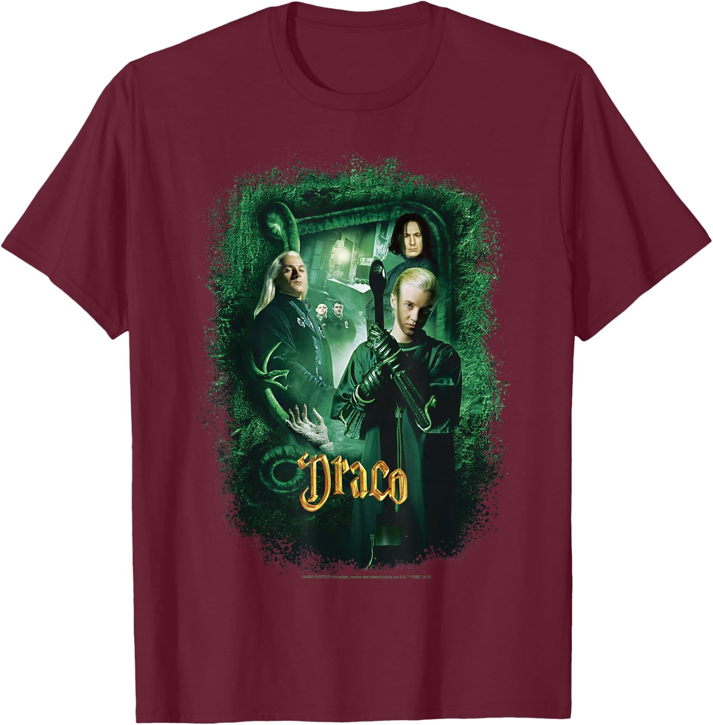Harry Potter And The Chamber Of Secrets Draco Portrait T-Shirt - T-Shirt | Maroon