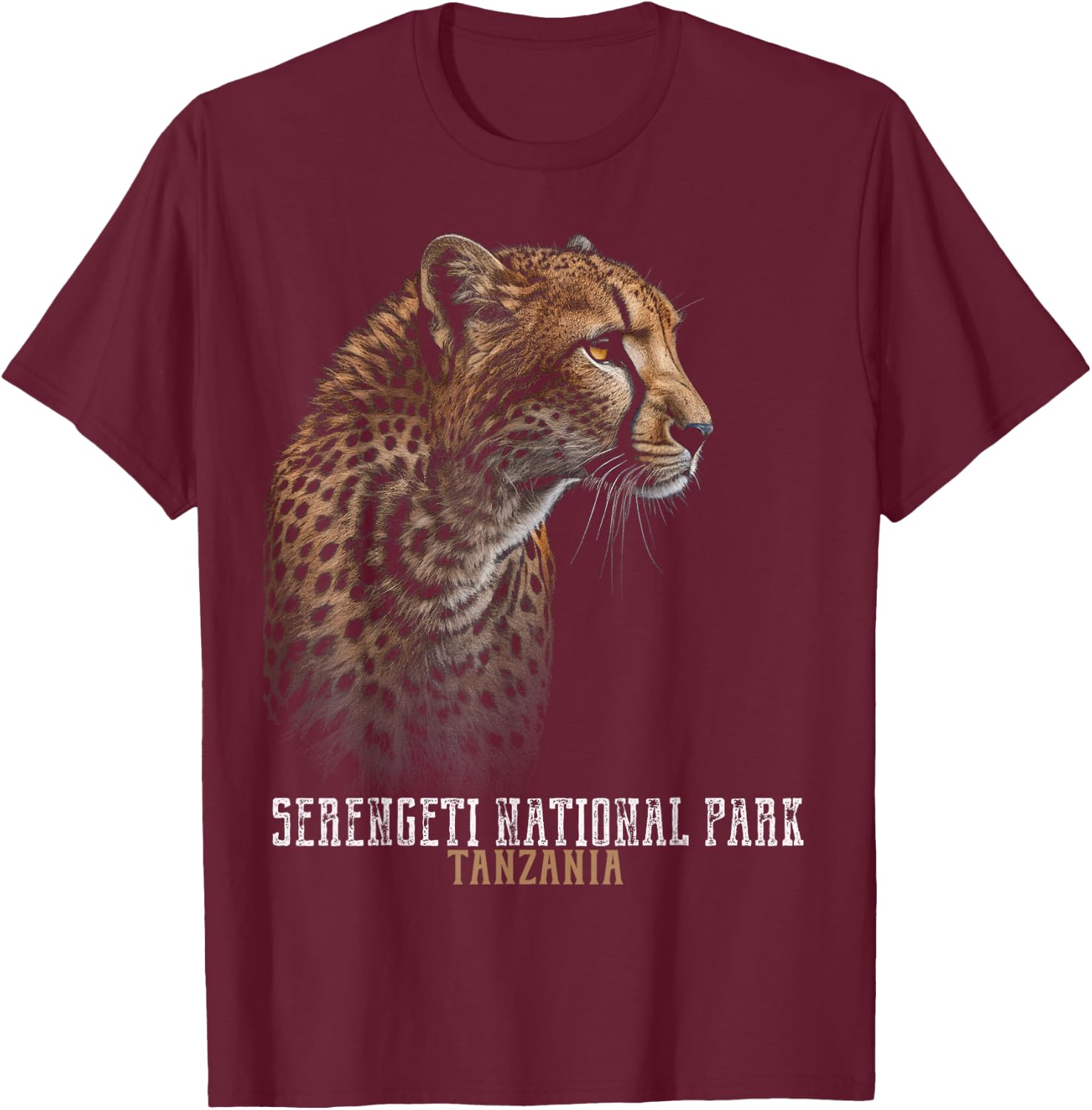 Serengeti National Park Tanzania T-Shirt - T-Shirt | Maroon