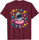 Ballerina Girl Space Astronaut T-Shirt - T-Shirt | Maroon