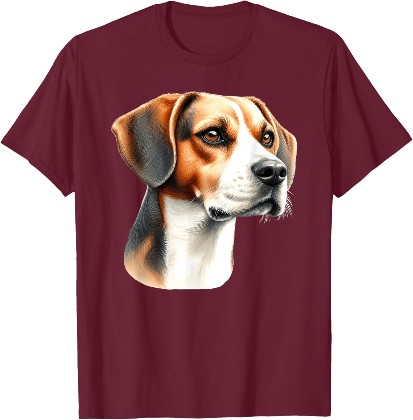 Harrier Dog T-Shirt - T-Shirt | Maroon