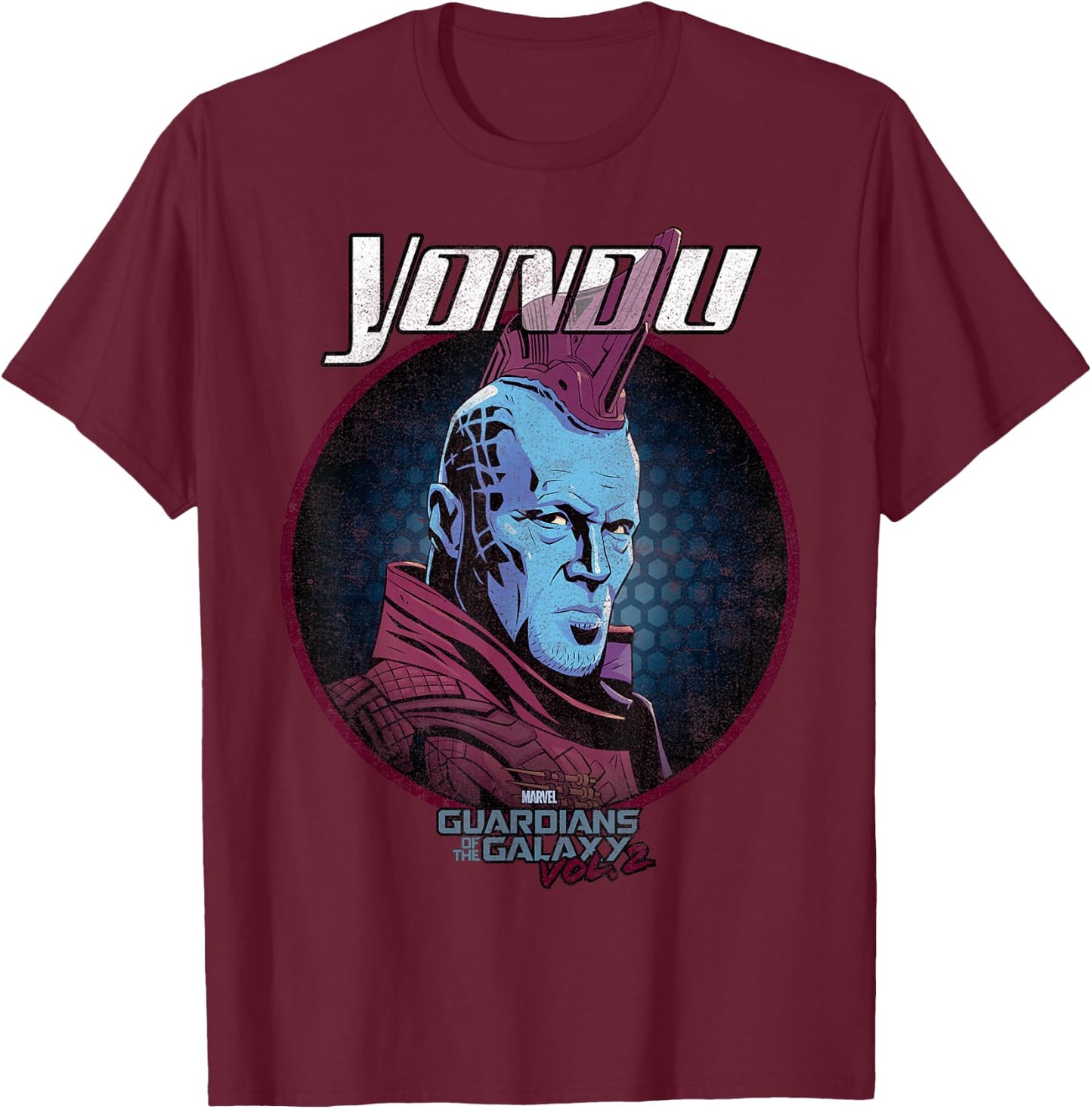 Marvel Guardians of the Galaxy Vol 2 Yondu Rock Vintage T-Shirt - T-Shirt | Maroon