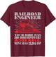 Railroad Engineer: Horsepower - Funny Train T Shirt T-Shirt - T-Shirt | Maroon