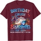 Birthday Cruise Bahamas Trip 2026 Family Group Matching T-Shirt - T-Shirt | Maroon