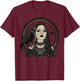 Luna Elizabeth Art Morrigan Portrait Celtic Goddess Mythology T-Shirt - T-Shirt | Maroon