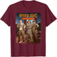The Three Stooges - Hyden Zeke Defective Detectives T-Shirt - T-Shirt | Maroon