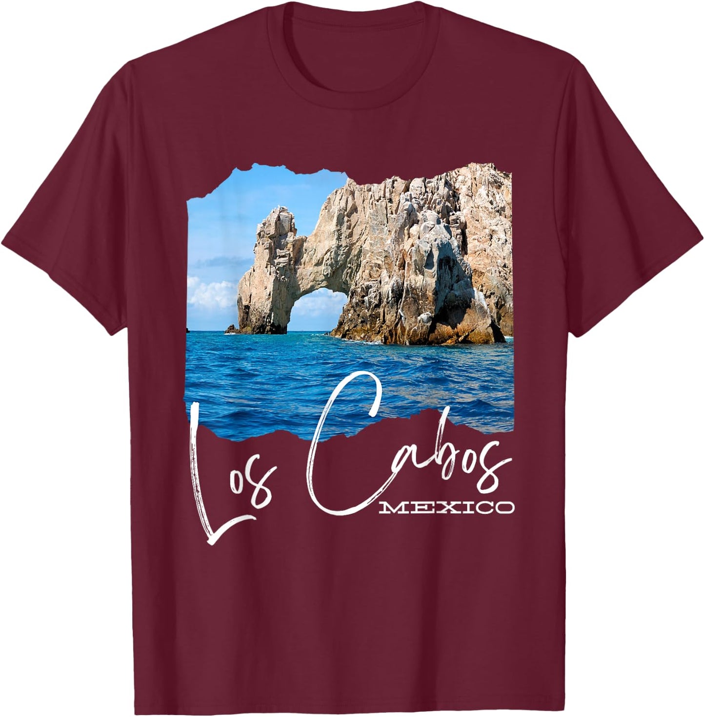 Mexico Los Cabos Souvenir T-Shirt - T-Shirt | Maroon