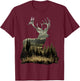 Forests, grasslands Deer T-Shirt - T-Shirt | Maroon