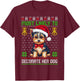 Most Likely To Decorate Her Dog Yorkie Christmas Pajamas Women Kids T-Shirt - T-Shirt | Maroon