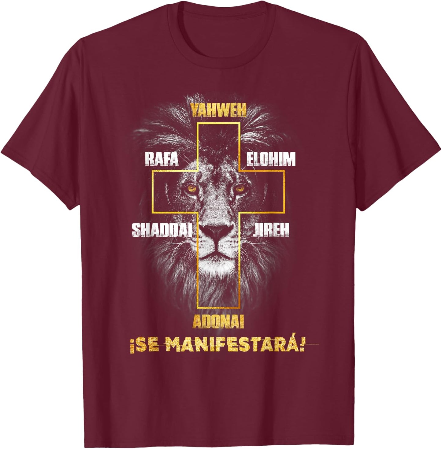 Camisa de Jesus en Espanol para Cristianos Christian Spanish T-Shirt - T-Shirt | Maroon