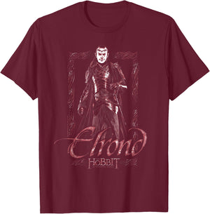 The Hobbit Elrond Stare T-Shirt - T-Shirt | Maroon