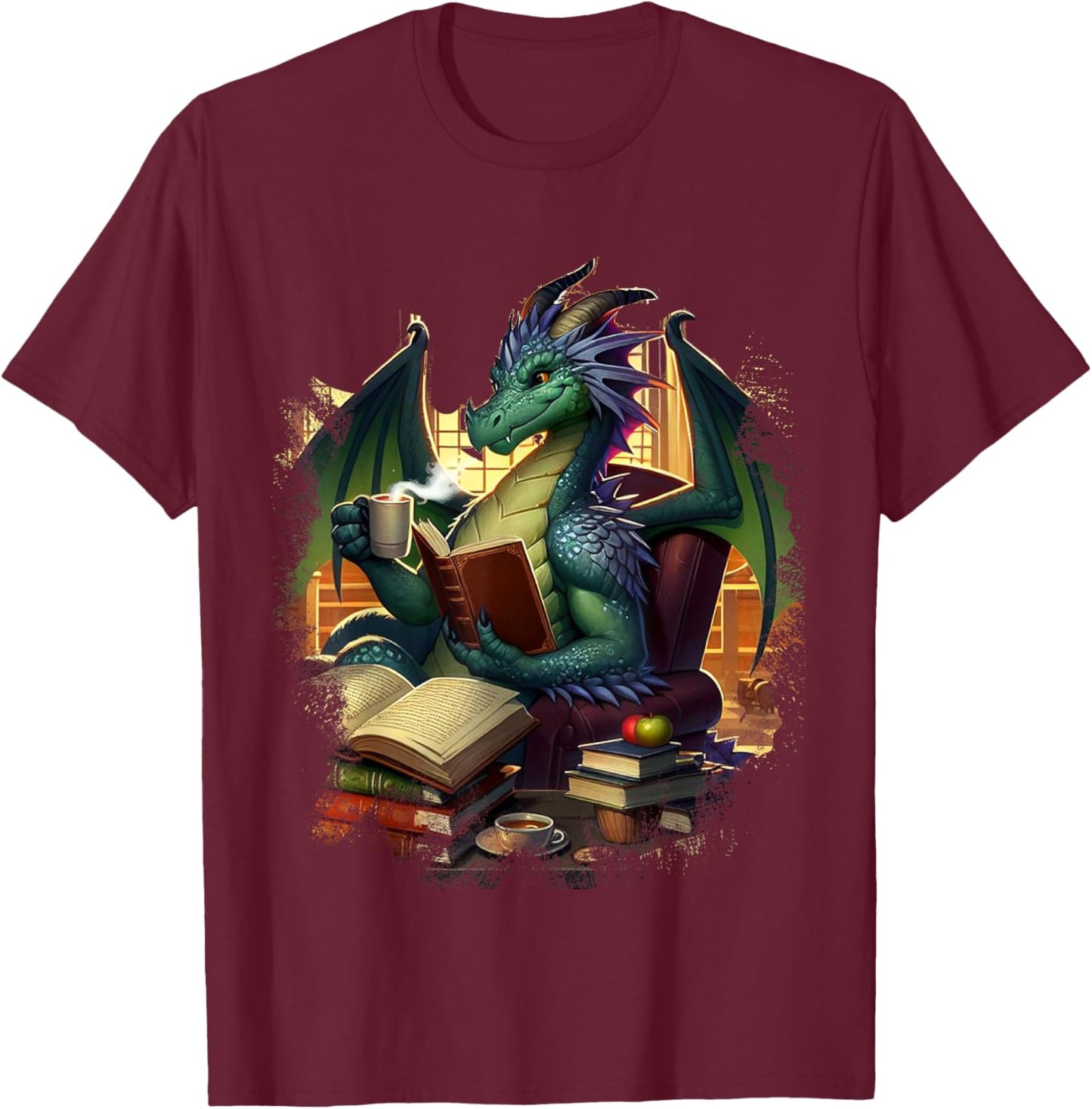 Dragon Chinese Mythical Creature Japanese T-Shirt - T-Shirt | Maroon