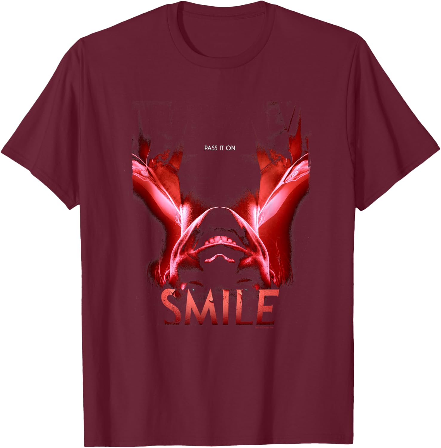 Smile Movie Red Movie Poster T-Shirt - T-Shirt | Maroon
