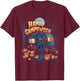 Happy Camp-O-Ween Halloween Camping Ghosts and Campfires T-Shirt - T-Shirt | Maroon