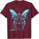 Butterfly Fantasy - Artwork Animal Butterfly T-Shirt - T-Shirt | Maroon