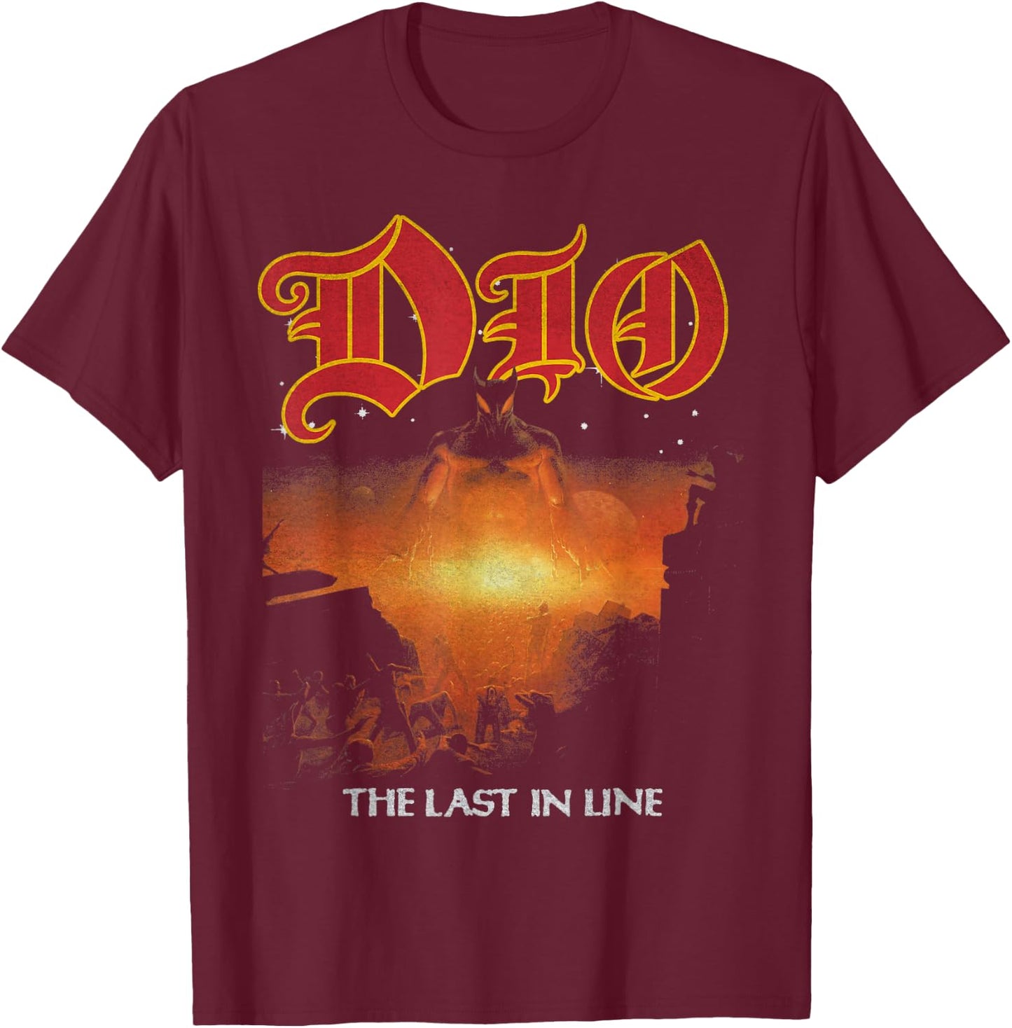 Dio – TLIL 40th Anniversary Stars T-Shirt - T-Shirt | Maroon