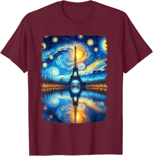 Eiffel Tower Paris Holiday France City Souvenir Women Kids T-Shirt - T-Shirt | Maroon