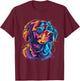 Dog DJ House Music Techno Music Headphones Beatmaker EDM T-Shirt - T-Shirt | Maroon