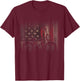 American Flag BMX Apparel - BMX T-Shirt - T-Shirt | Maroon