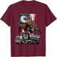 Vintage Dump Truck American Flag 4th Of July Construction US T-Shirt - T-Shirt | Maroon