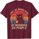 I Don't Like Morning People Or Mornings Or People Retro Cat Men Women T-Shirt - T-Shirt | Maroon