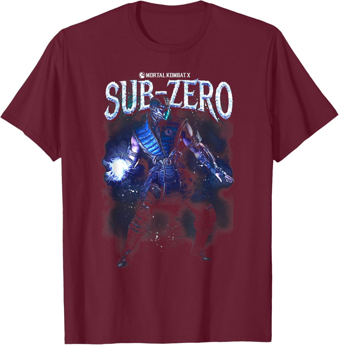 Mortal Kombat X Sub-Zero T-Shirt - T-Shirt | Maroon