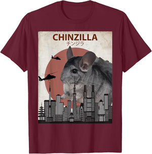 Chinzilla Funny Chinchilla | Chinchilla Lovers Gift T-Shirt - T-Shirt | Maroon