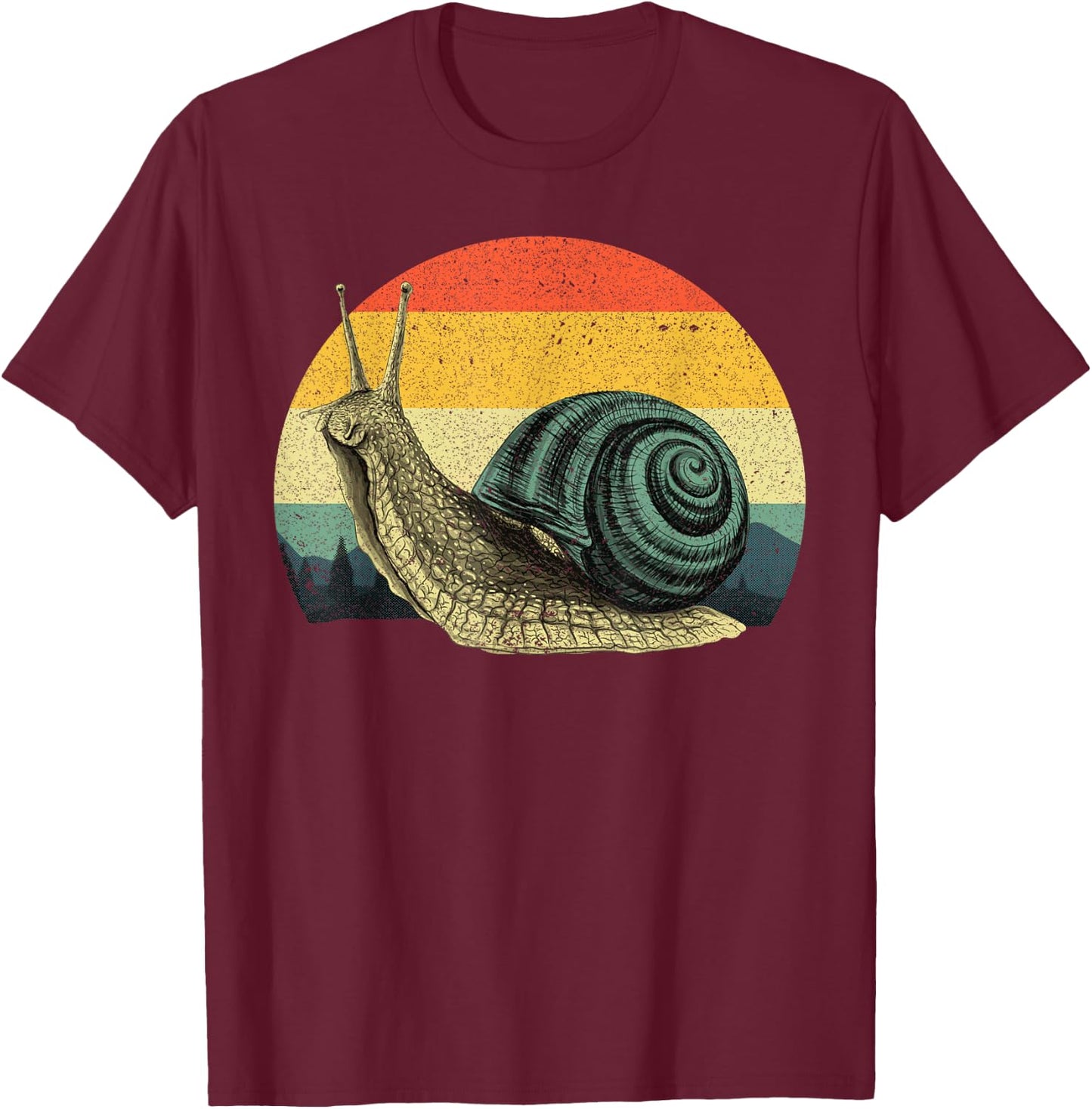 Cute Snail Women Snails Slug Gardening Animal Lover T-Shirt - T-Shirt | Maroon