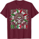 Aztec Warrior Mayan Indigenous Mexican Aztec Jaguar T-Shirt - T-Shirt | Maroon