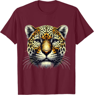 Jaguar Animal T-Shirt - T-Shirt | Maroon