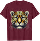 Jaguar Animal T-Shirt - T-Shirt | Maroon